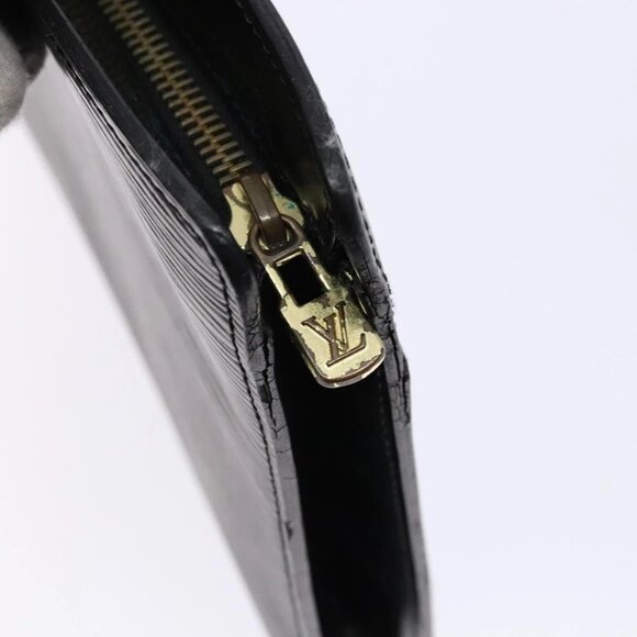 LOUIS VUITTON Epi Pochette Homme Clutch Bag Black Noir M52522 LV Auth 139251 - Picture 11 of 16